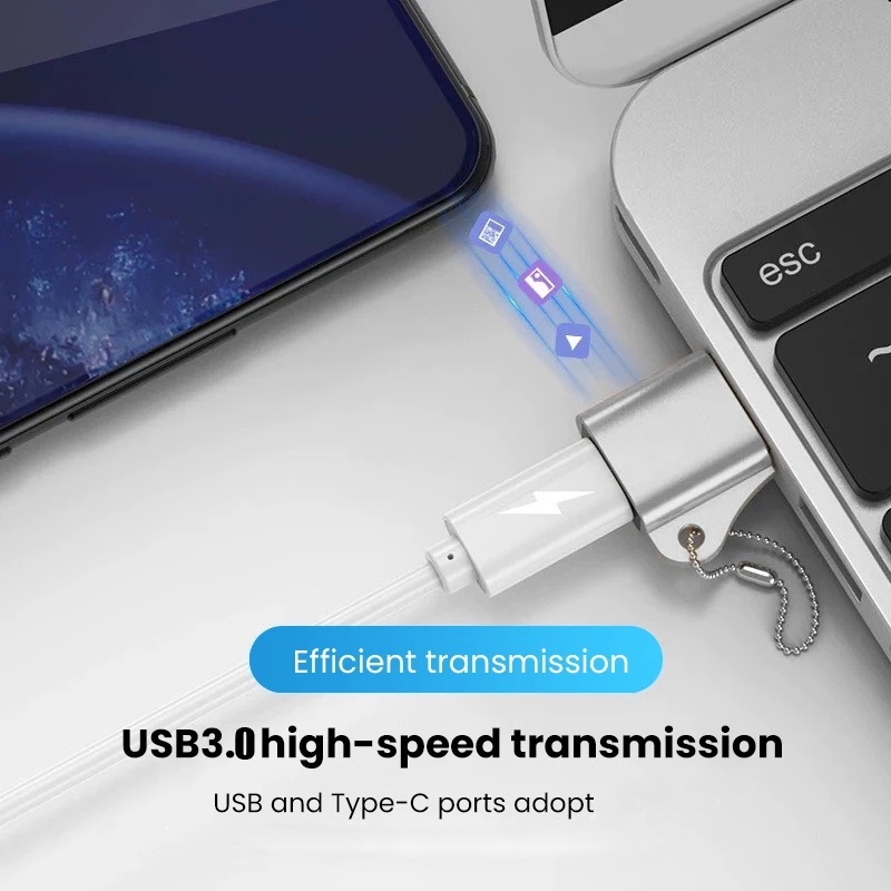 Đầu Chuyển Đổi USB 3.0 Sang C 6GBS 120W Chuyên Dụng Chất Lượng Cao
