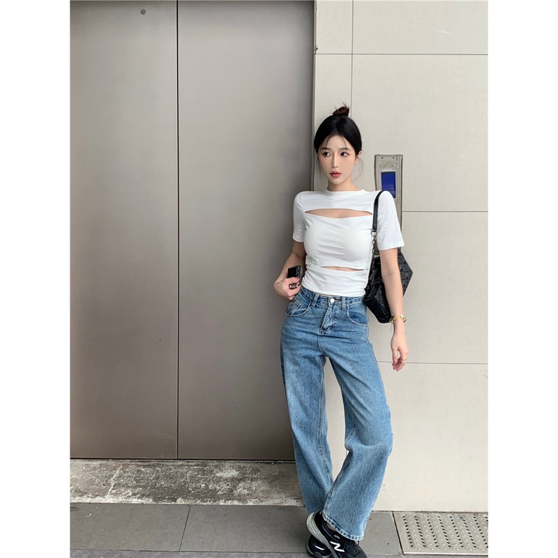 Áo Thun Tay Ngắn Cổ Tròn Thiết Kế Mới Thời Trang Mùa Hè Dành Cho Nữ