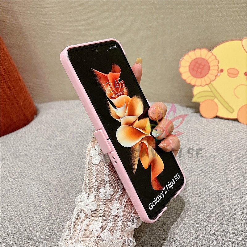 Bao Da Điện Thoại Nắp Lật Thời Trang Cho Samsung Galaxy Z Flip 3 Z Flip 4 5G Flip4 Flip3