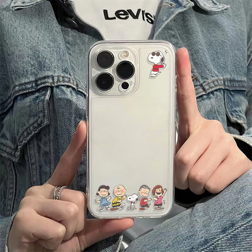 ✅Ốp Điện Thoại Mềm Chống Sốc In Hình Snoopy Cho Iphone 1278 Plus 6In 14 Pro 1311 J7GY