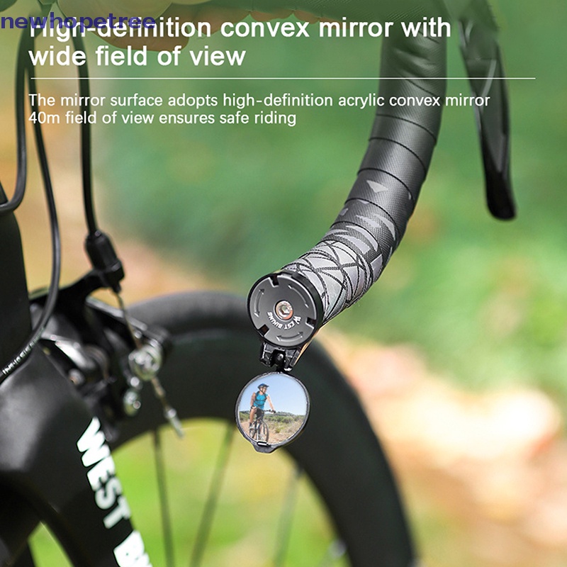 Gương Cầu Lồi Gắn Tay Lái Xe Đạp Bên Trái / Phải Bằng Acrylic Phản Quang Thông Dụng