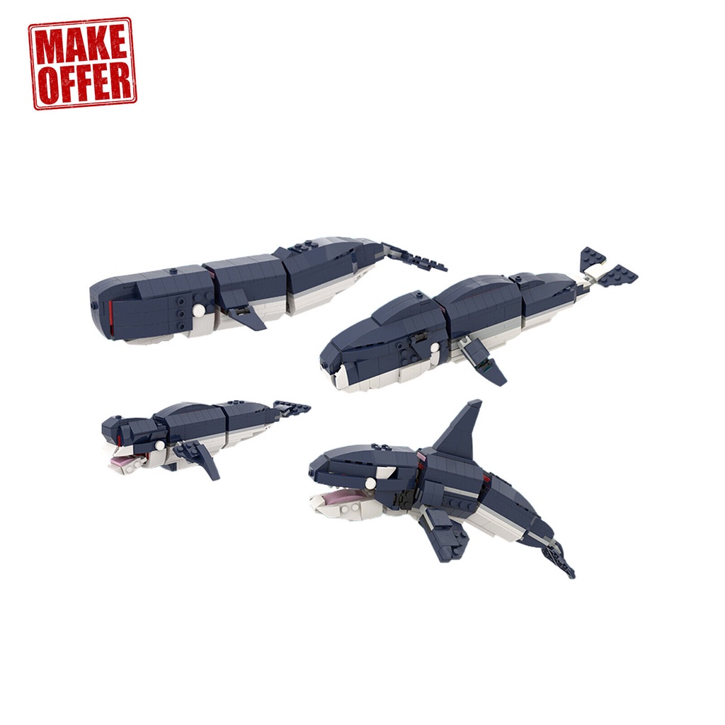 Mô Hình Cá Voi 477 Mảnh Tương Thích MOC-52256 2 Đến 1 31088 100%