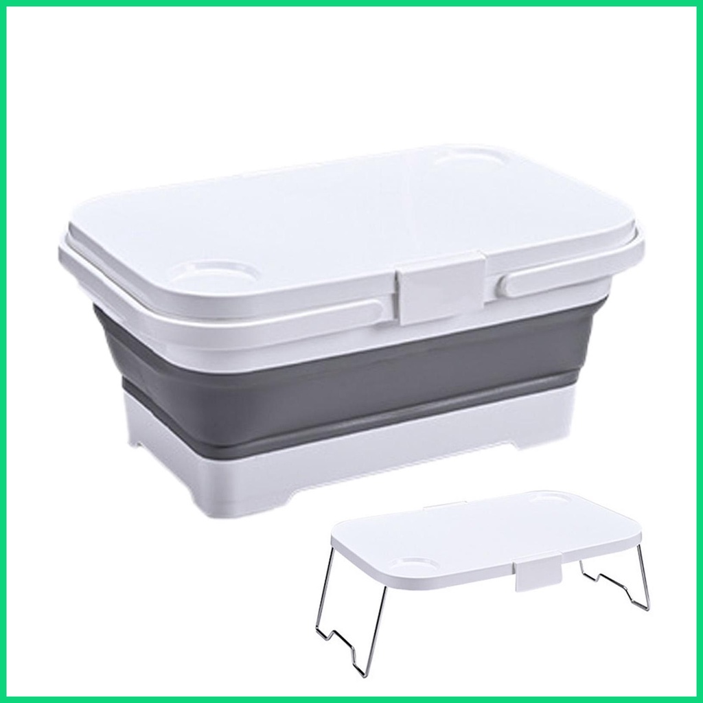 Giỏ Đựng Đồ Có Nắp Chống Rò Rỉ Có Thể Gấp Gọn Tiện Dụng Khi Đi Dã Ngoại