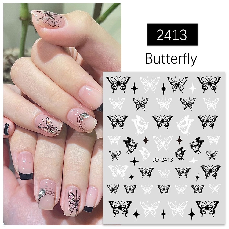 Sticker bướm trang trí móng, phụ kiện nail