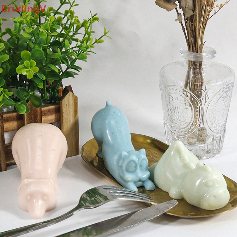 Khuôn Silicone Làm Bánh / Sô Cô La / Kẹo / Trang Sức Hình Chú Gấu / Chó Rồng DIY