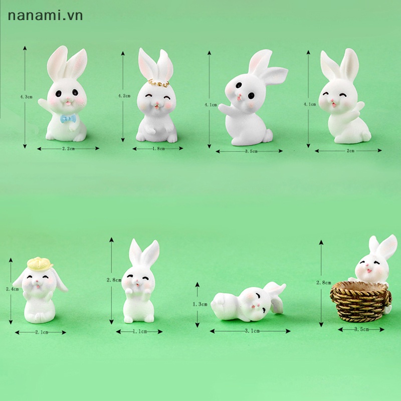 Tượng Thỏ Cung Hoàng Đạo Năm Mới Mini Phong Cách Trung Hoa Trang Trí Tiểu Cảnh