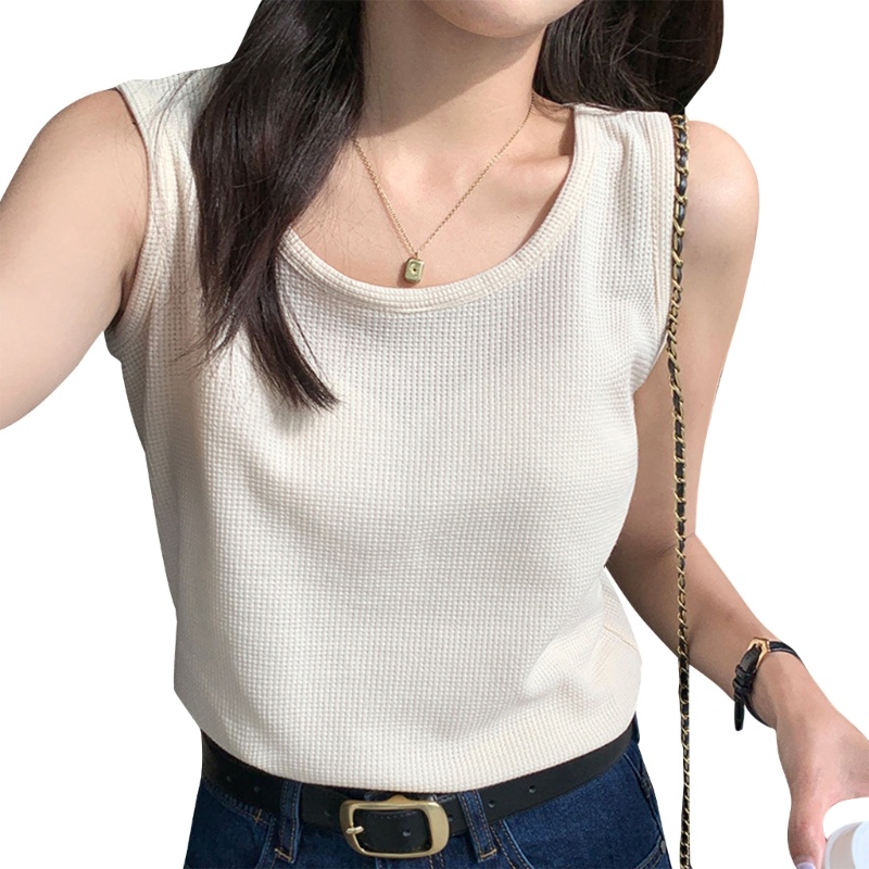 Xiangbao Áo Sơ Mi Ngắn Ôm Dáng Có Gân Mặc Hàng Ngày Cho Nữ