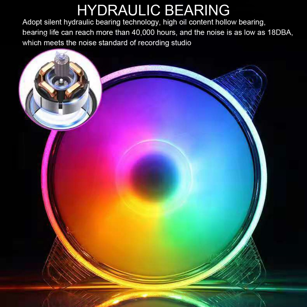 Quạt Tản Nhiệt Có Đèn LED Trong Suốt Cho Máy Tính Để Bàn