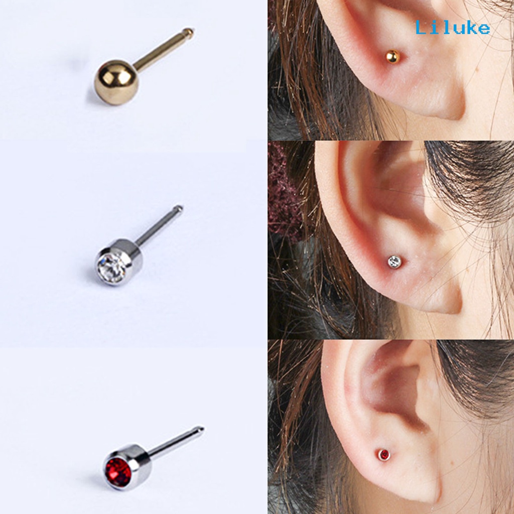 Dụng Cụ Xỏ Khuyên Tai Bằng Thép Không Gỉ Sử Dụng Một Lần