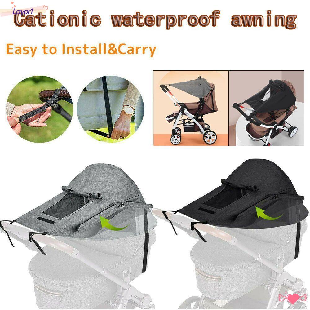 LAYOR1 Baby Stroller Awning Accessories Pushchairs Accessories Universal Sunscreen Canopy Blackout
