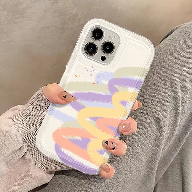 Ốp Điện Thoại TPU Dẻo Họa Tiết Graffiti Nhiều Màu Thời Trang Cho IPhone 14 13 11 12 Pro XS Max X XR 7 + 8 Plus