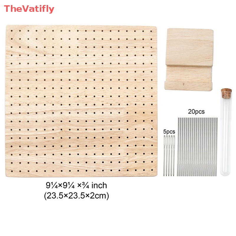 [Thevalifly] 1 Bộ Bảng Gỗ Trơn Có Lỗ Móc Làm Đồ Thủ Công HOT