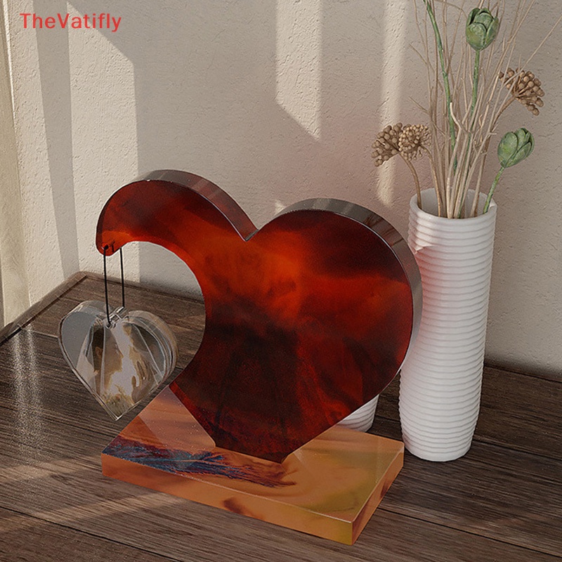 Khuôn Silicone Làm Khung Ảnh [Thevalifly] Với Đế Bán Vĩnh Viễn Hình Trái Tim Bán Chạy