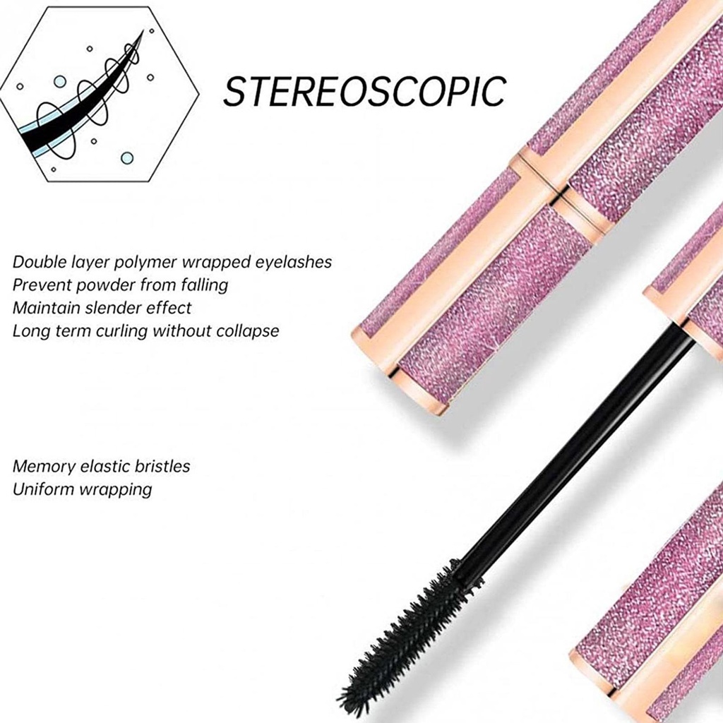 Mascara Màu Đen Kháng Nước Chống Thấm Mồ Hôi Không Dễ Phai Chuốt Mi Cong Vút Và Dày Hơn R2C3