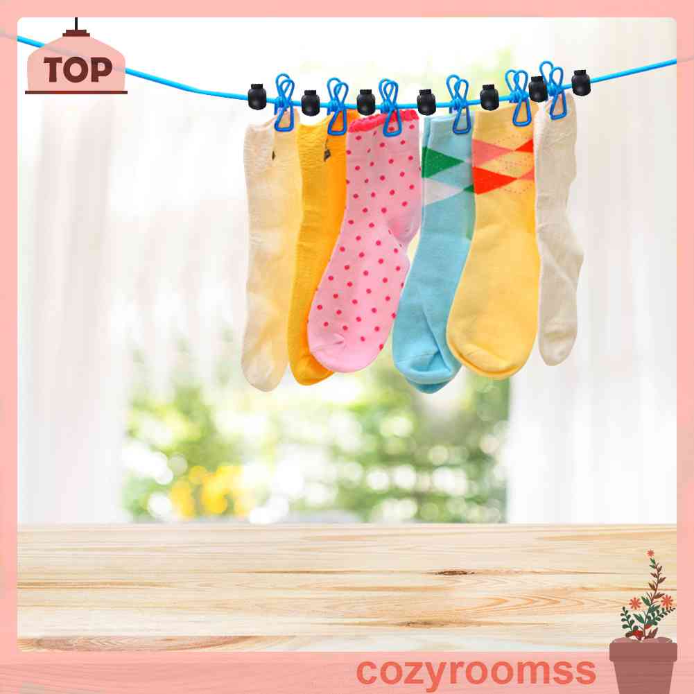 Dây Phơi Quần Áo Kèm 12 Kẹp Chống Trượt