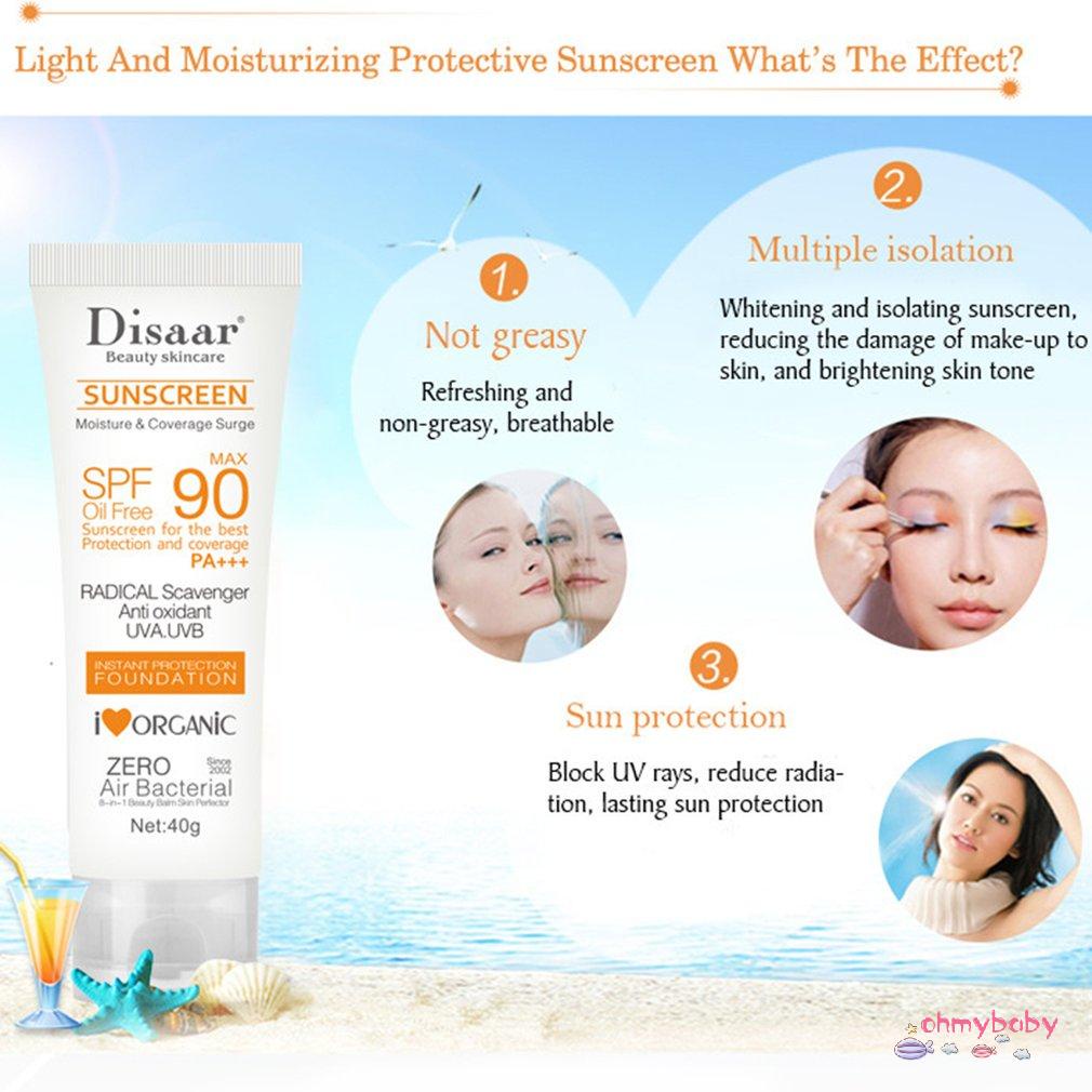 [OMB] Kem Chống Nắng Mùa Hè Dưỡng Ẩm Lâu Dài Spf90+ Pa+++ Bảo Vệ Bức Xạ Sản Phẩm Chăm Sóc Da [Z/8]