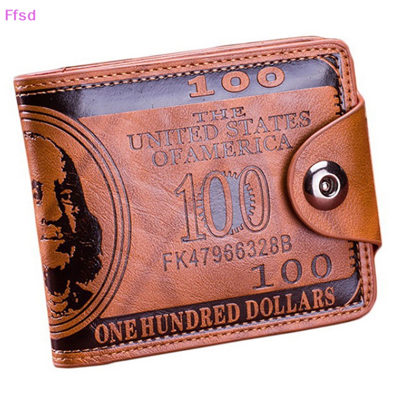 {Ffsd} Ví Da PU Đựng Thẻ Tín Dụng Và Tiền Đô La Thời Trang Chất Lượng Cao Cho Nam * Bán Chạy