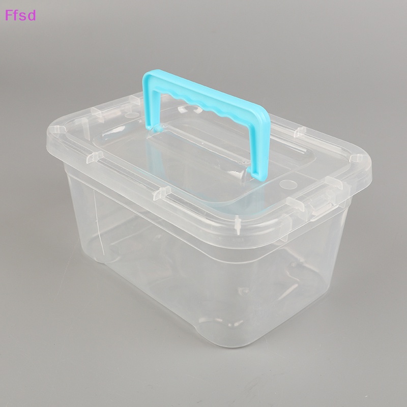 {Ffsd} Hộp Nhựa Vuông Mini Trong Suốt Đựng Trang Sức Hạt Cườm * Bán Chạy