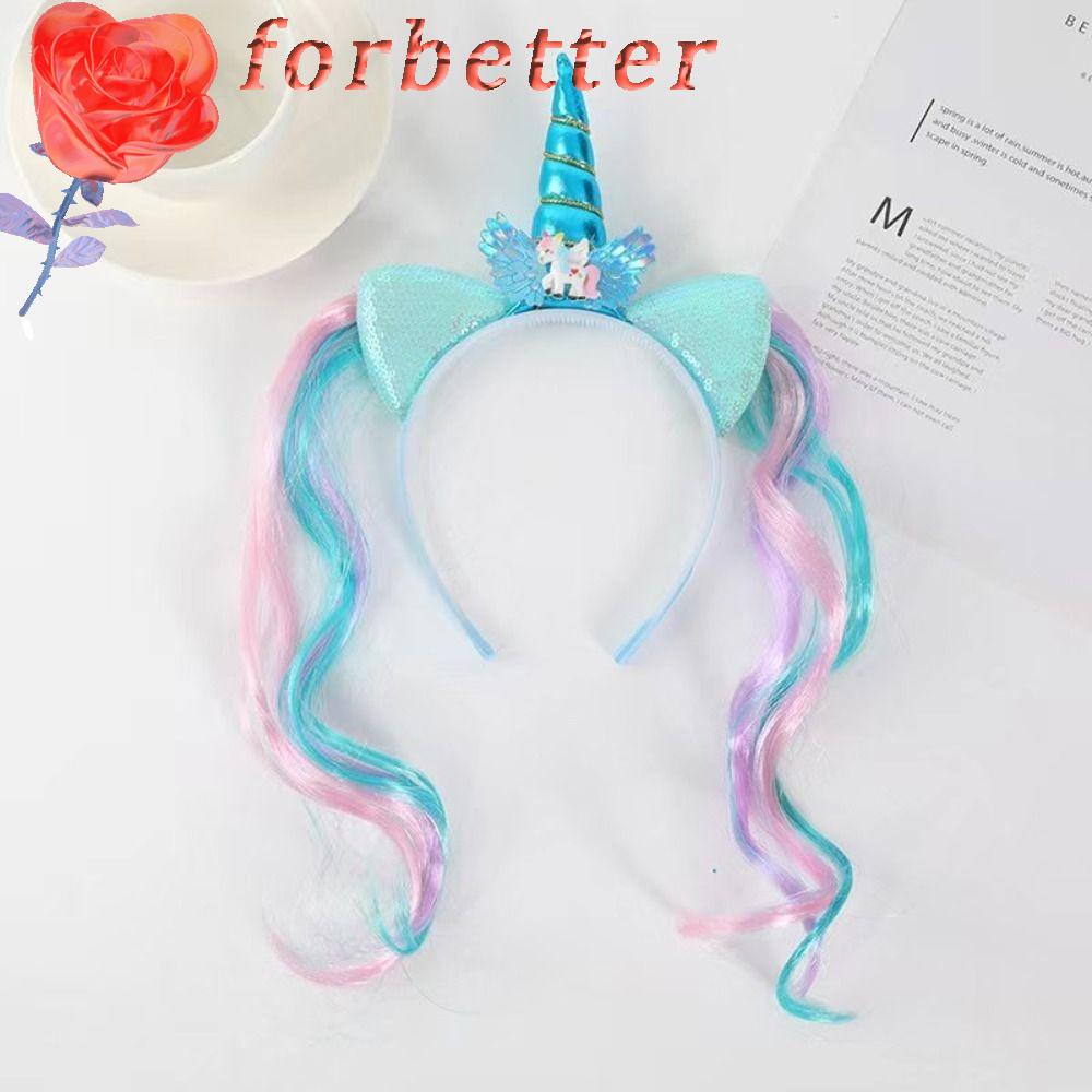 Tóc Giả Xoăn Kiểu Kỳ Lân Màu Cầu Vồng Chất Lượng Cao Dành Cho Bé Chụp Ảnh