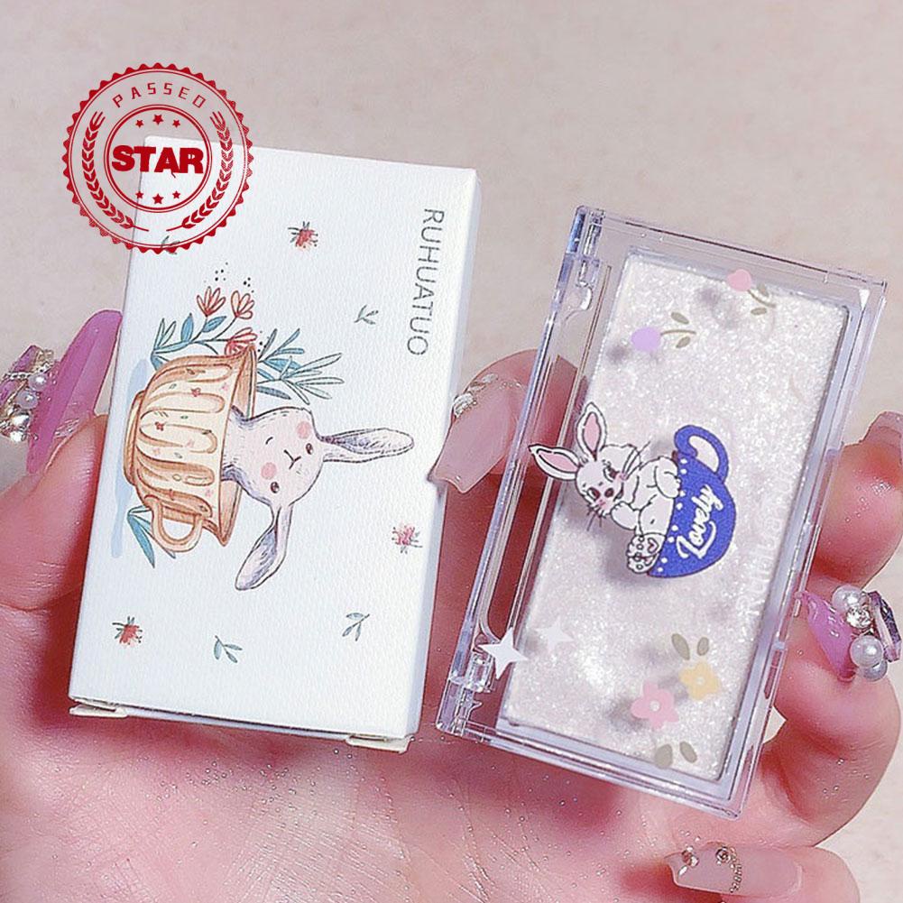 Phấn Bắt Sáng Lấp Lánh Trang Điểm Nổi Bật Thiết Kế Thỏ Dễ Thương R6R2