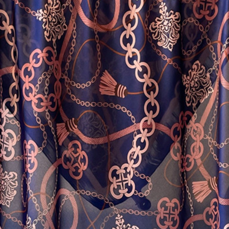 Khăn Choàng Cổ Giả Lụa In Họa Tiết Thời Trang Thu Đông 90 * 90CM