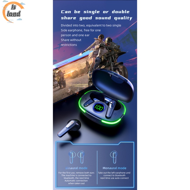 1 Cặp Tai nghe không dây Pro 80 TWS Có Đèn Led Hiển Thị Chống Thấm Nước Ipx4