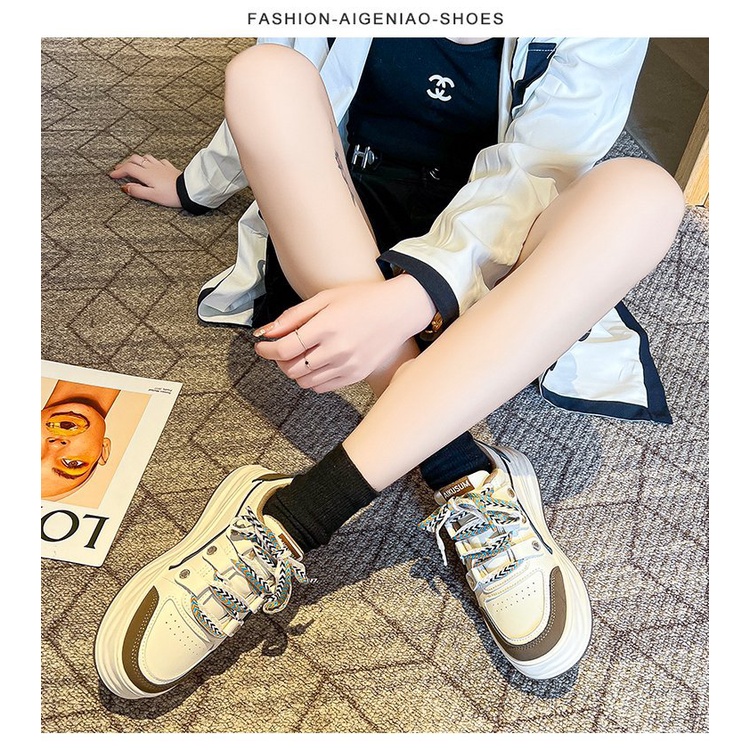 Giày Thể Thao Đế Dày Phong Cách Hàn Quốc Thời Trang Mới Cho Nữ