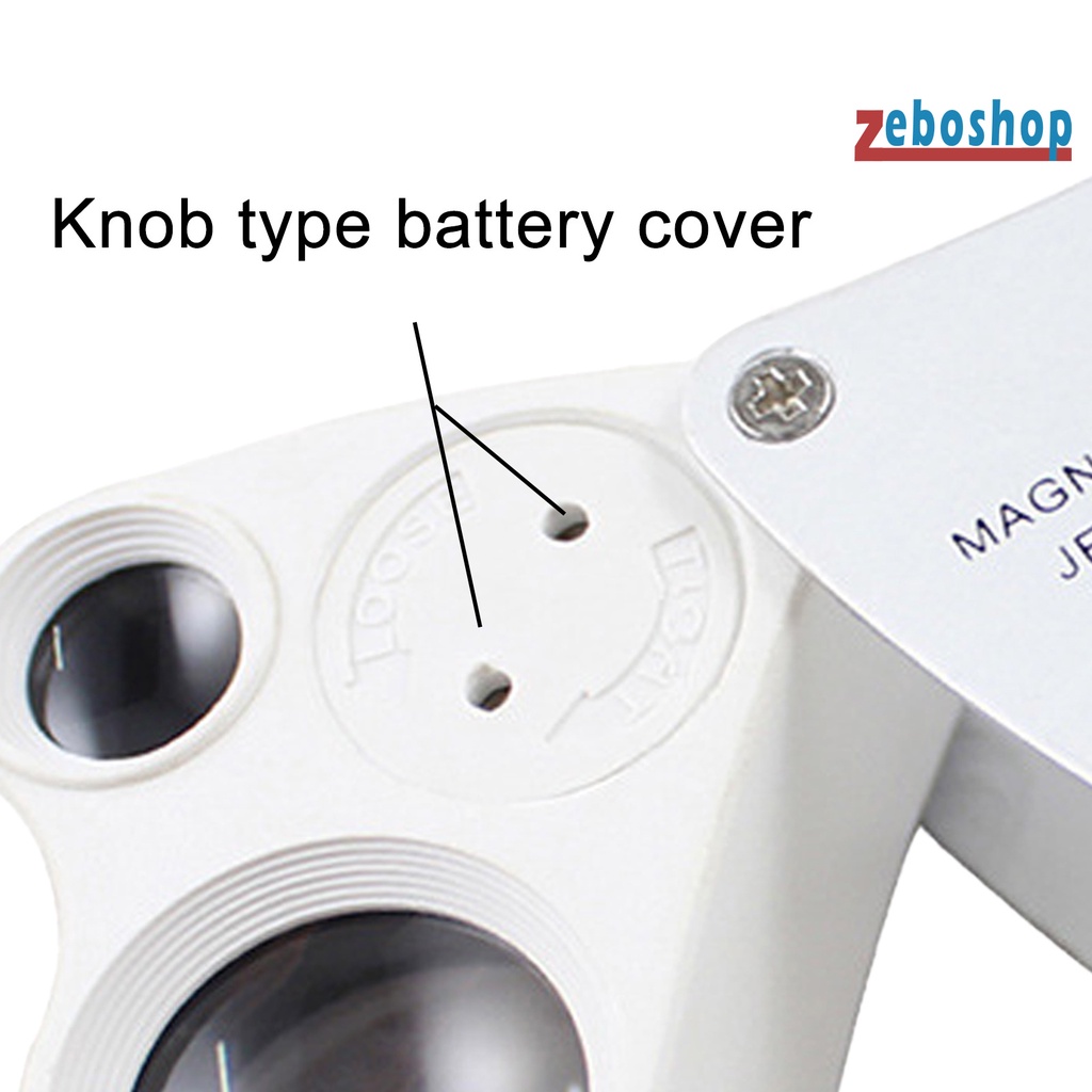 Kính Lúp Phóng Đại 30X 60X Có Đèn LED Chuyên Dụng Làm Đồ Trang Sức