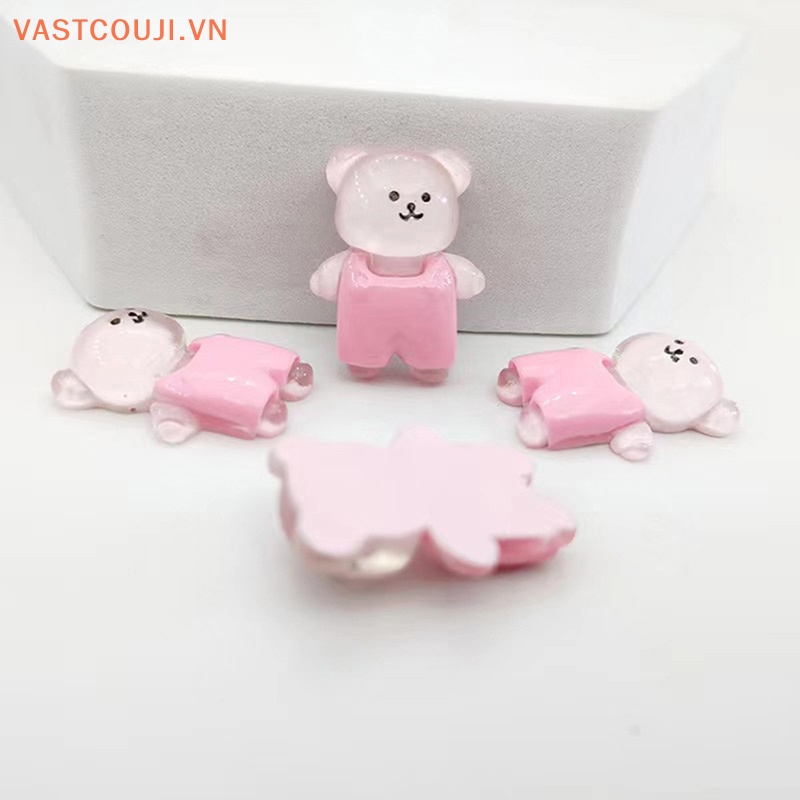 Bộ 5 Tượng Gấu Nhỏ Dạ Quang Trang Trí Nội Thất