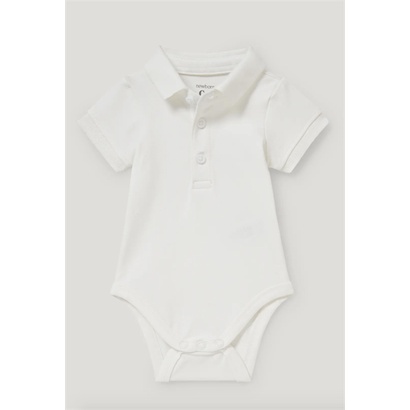 Set 3 món quần yếm xanh nhạt áo polo body + nơ