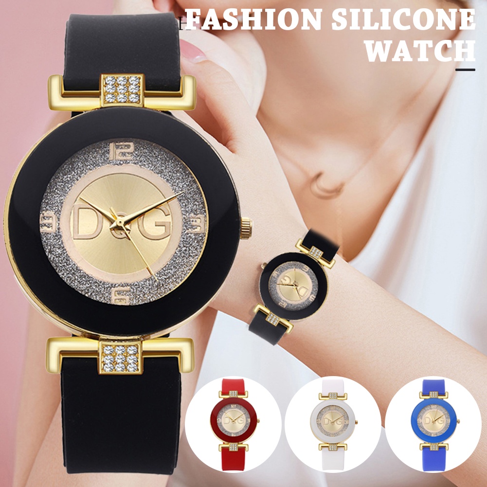 Đồng Hồ Nữ Dây silicone Chống Nước Thời Trang
