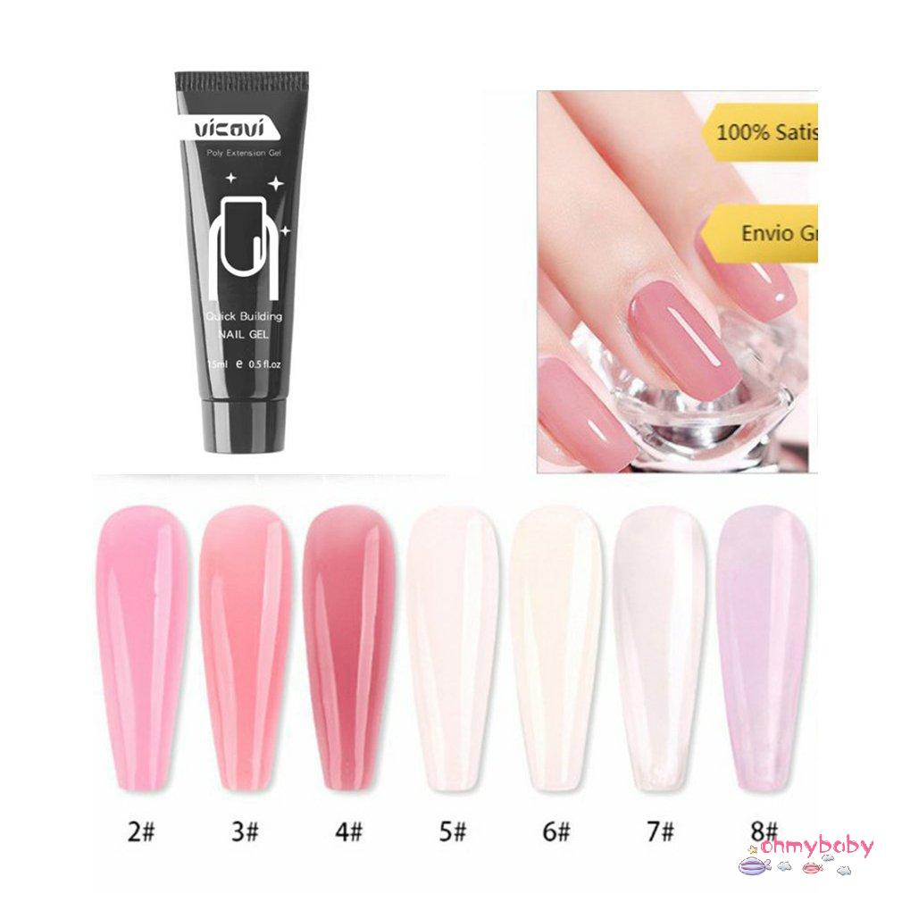[Ready] Vicovi Poly Polystyrene Gel Nhanh Khô Cho Móng Làm Đẹp Acrylic Mở Rộng Tay Nữ Sản Phẩm [Z/4]