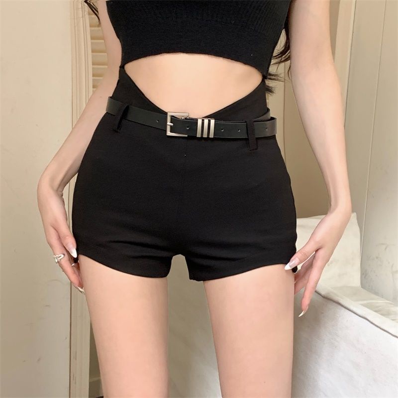 COZOK Quần Short Lưng Cao Dáng Ôm Kiểu Dáng Đơn Giản Hợp Thời Trang