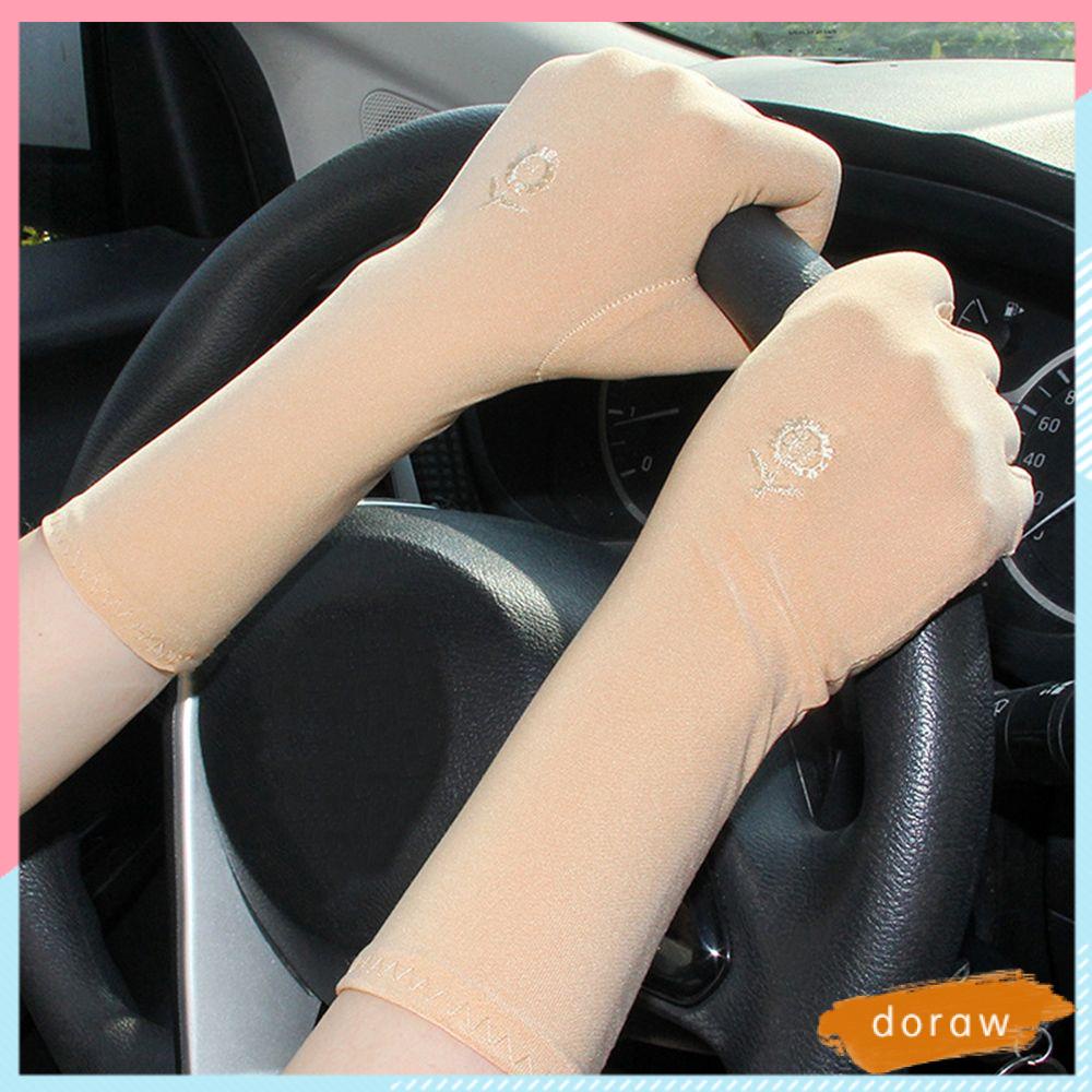 Găng Tay Mỏng Chống Nắng Chống Trượt Cho Nữ