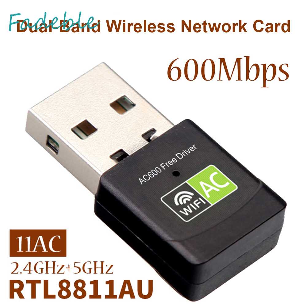 Thẻ Mạng Không Dây USB 600M Băng Tần Kép 2.4GHz 5GHz