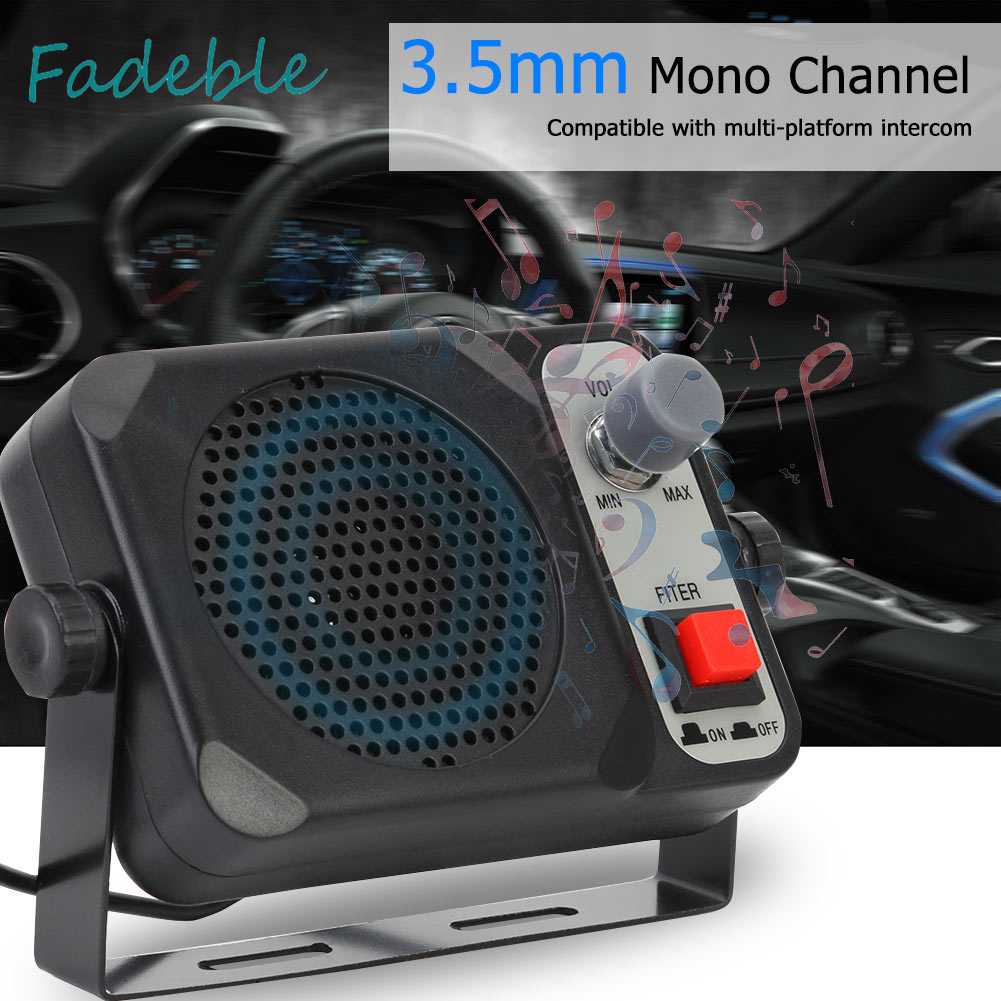 Loa Ngoài TS-650 Có Công Tắc Điều Chỉnh Âm Lượng Cho Radio Xe Hơi Yaesu