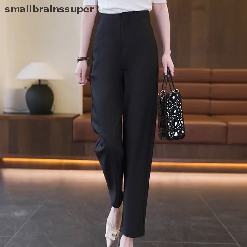 Quần Chiffon Ống Rộng Lưng Cao Xếp Ly Phong Cách Hàn Quốc Thời Trang Xuân Hè Cho Nữ