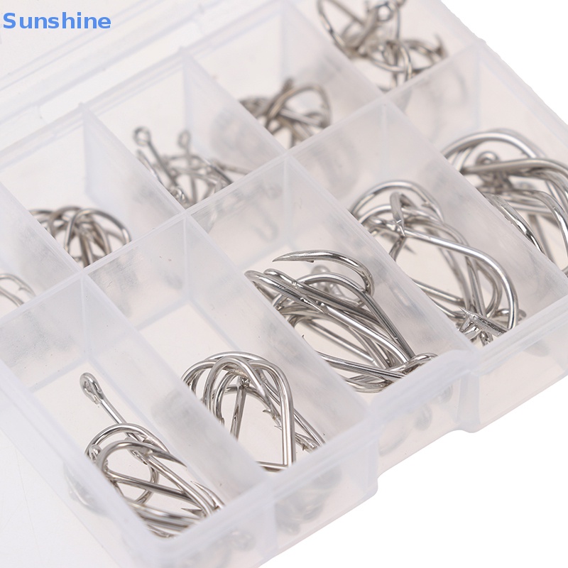 Set 100 Lưỡi Câu Cá Bằng Thép Carbon Chất Lượng Cao