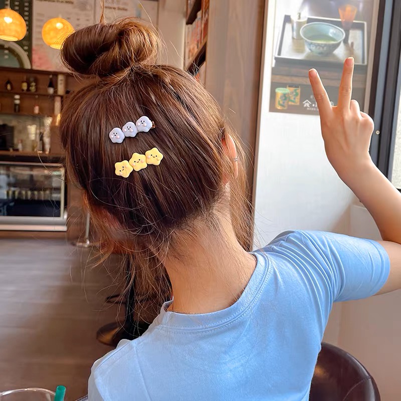 Kẹp Tóc Hình Đám Mây Mặt Cười Dễ Thương Phong Cách Hàn Quốc Cho Nữ
