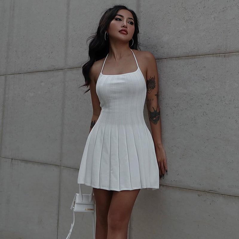 Đầm Len Ôm Dáng Hở Lưng Quyến Rũ Dành Cho Nữ