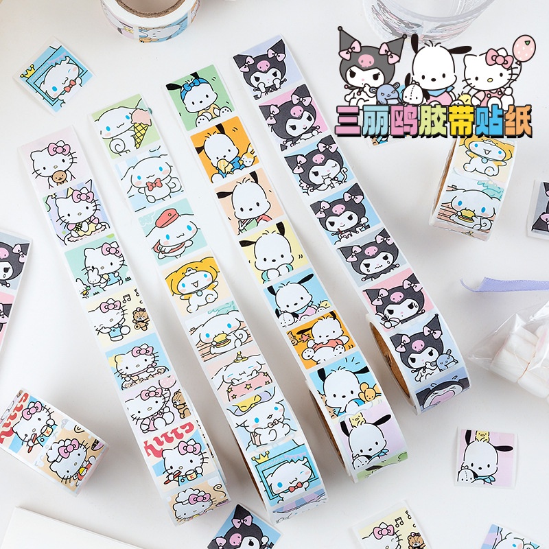 200 / Cuộn Phim hoạt hình Hình Dán Sanrio Dễ Thương