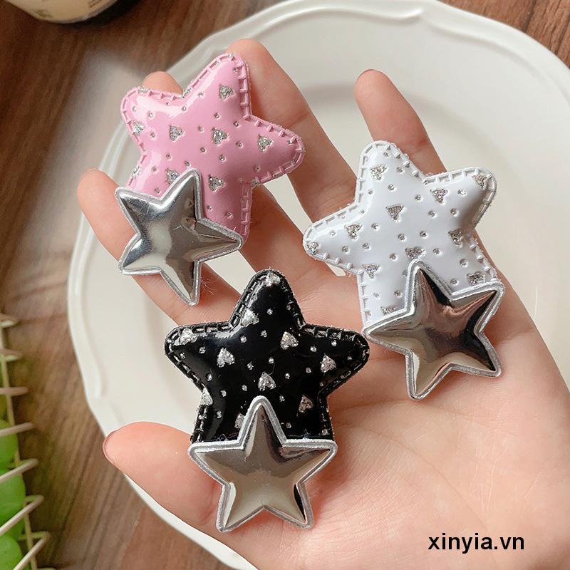 Kẹp TóC HìNh Ngôi Sao / TráI Tim NhiềU MàU Dễ Thương