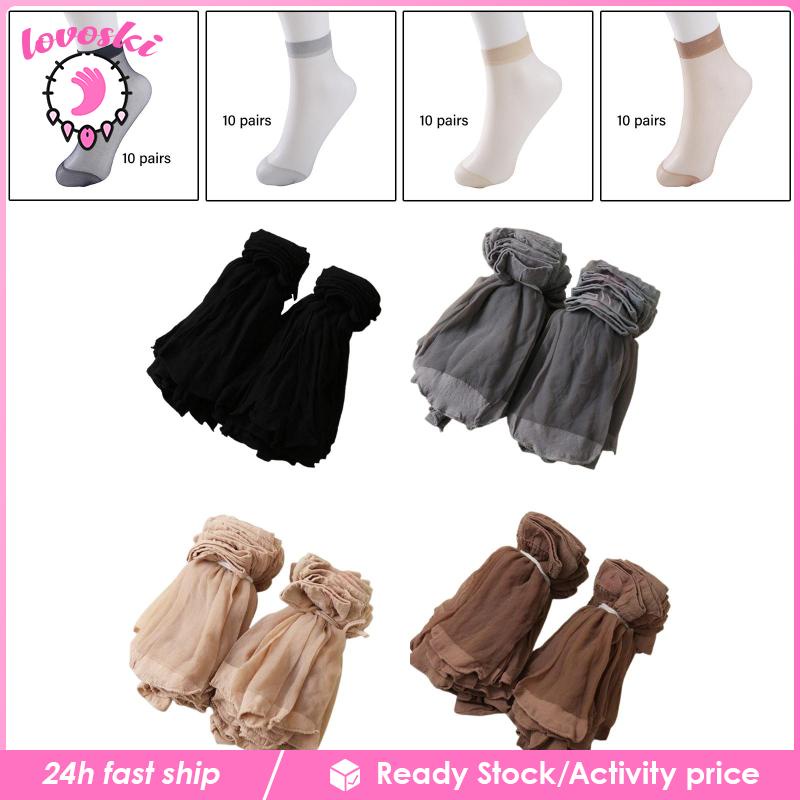 [Lovoski] Vớ Ngắn Tới Mắt Cá Chân Mỏng Thoải Mái Cho Nữ Và Phụ Nữ