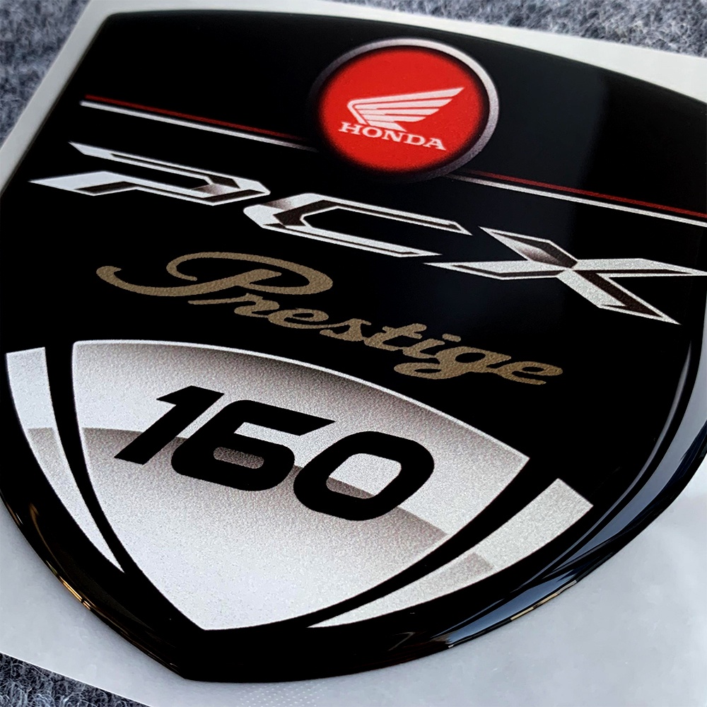 Miếng Dán Trang Trí Xe Mô Tô Honda PCX160 PCX 160 Hình Đôi Cánh 3D Bằng Nhựa Resin
