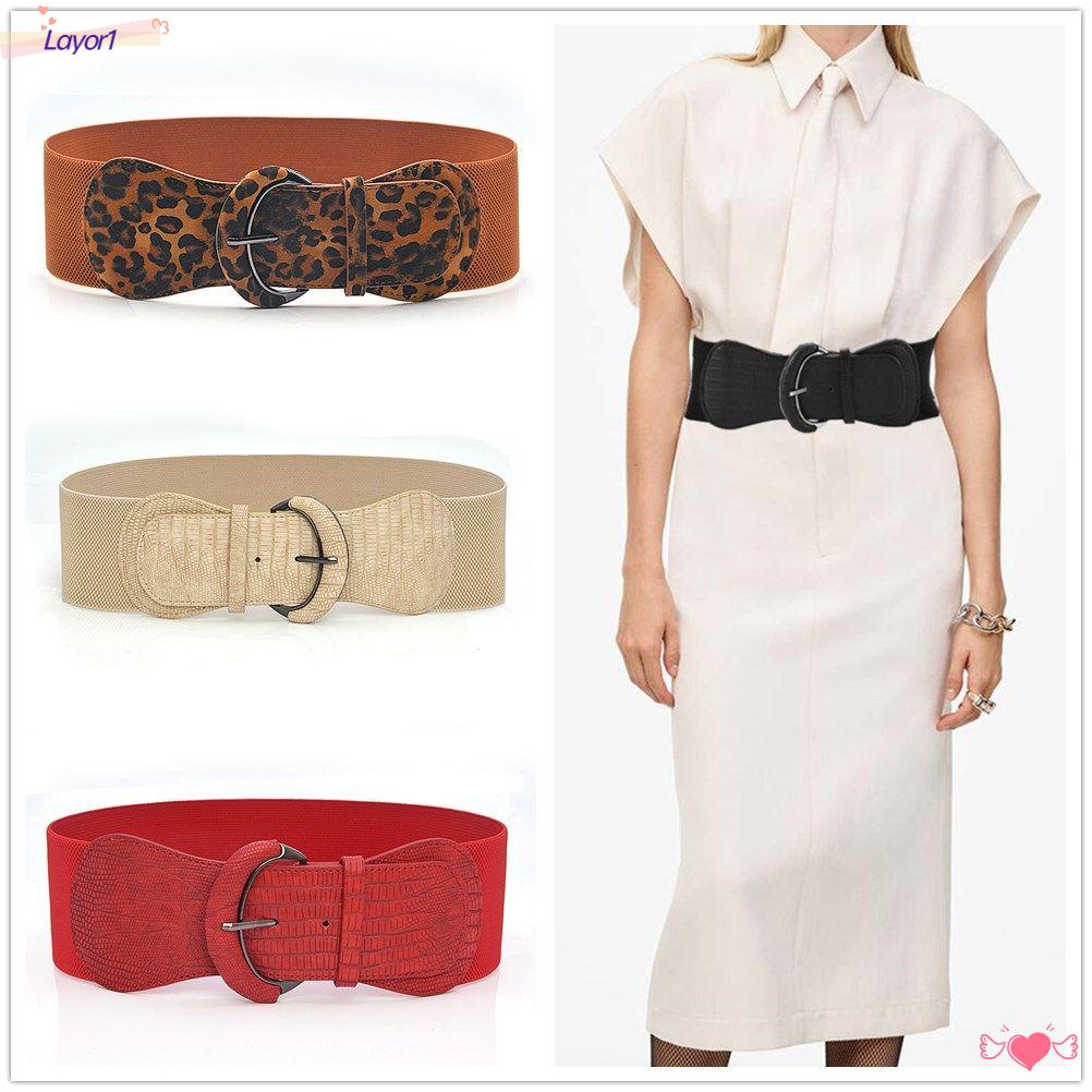 Thắt Lưng Da Bản Rộng Co Giãn Có Khóa Điều Chỉnh Được LAYOR1
