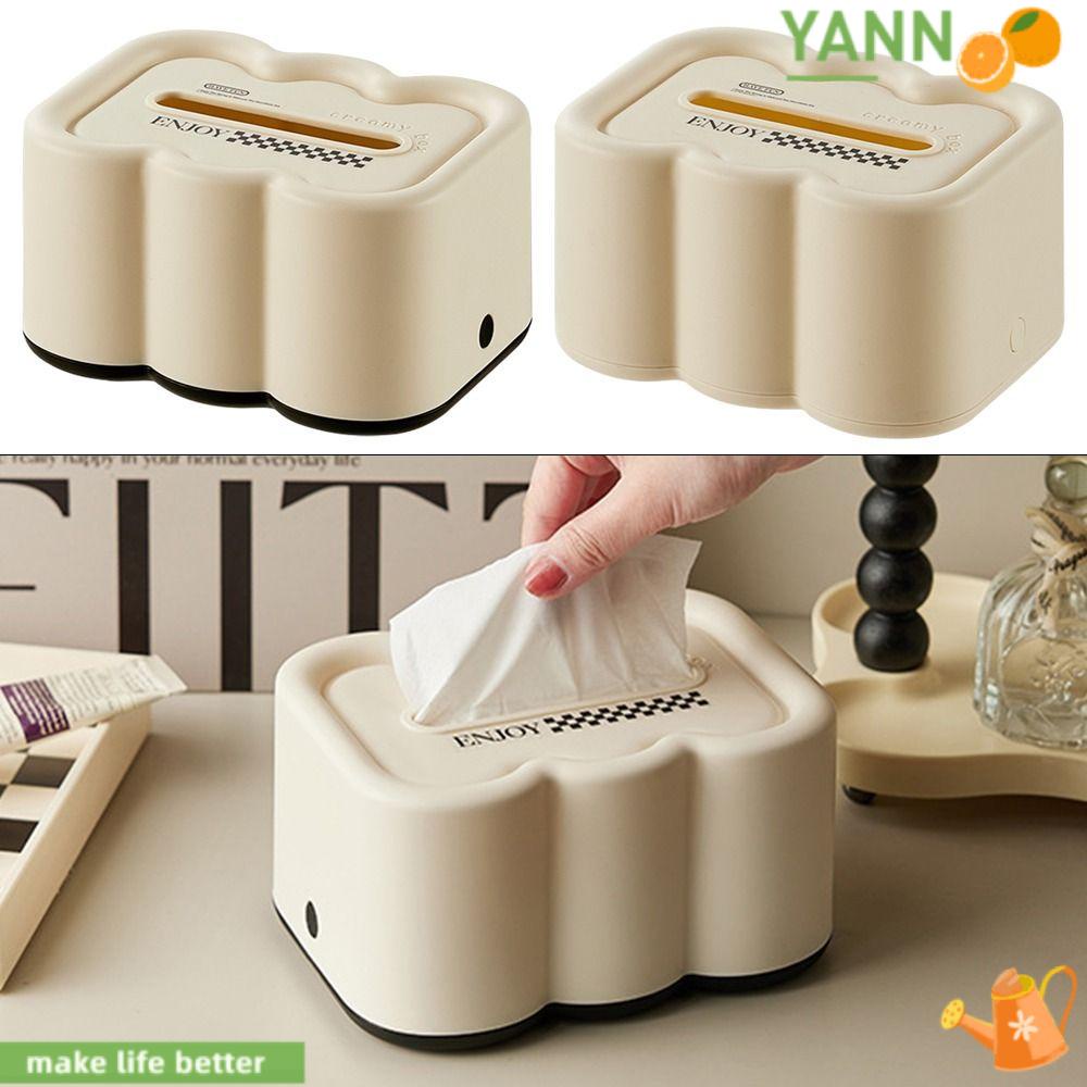 Hộp Đựng Khăn Giấy Tự Động Xoay 1 Ngăn Tiện Dụng Cho Phòng Khách / Nhà Bếp