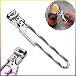Bottle Opener Cap Stainless Tight Lid Manual Jar Adjustable Corkscrew