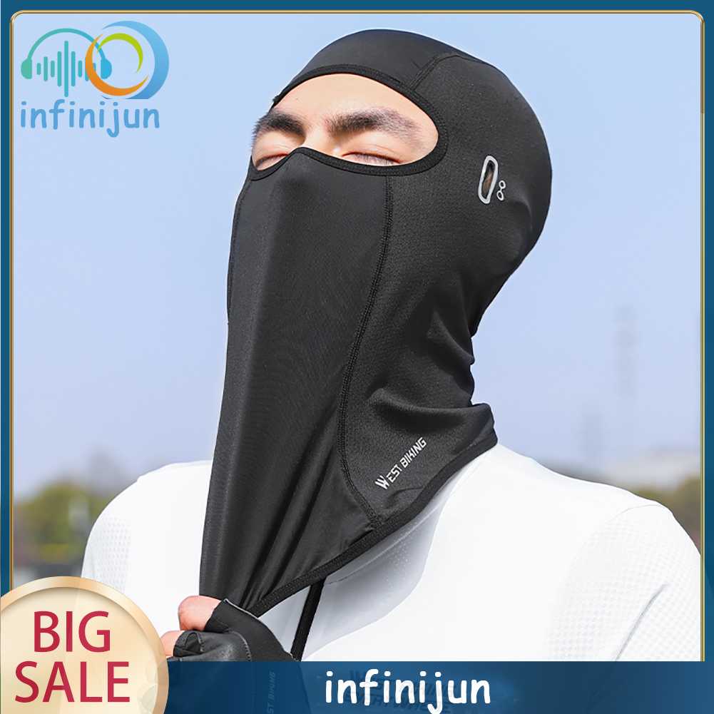 Khẩu Trang Có Mũ Trùm Chống Ẩm Dùng Đạp Xe / Leo Núi / Câu Cá