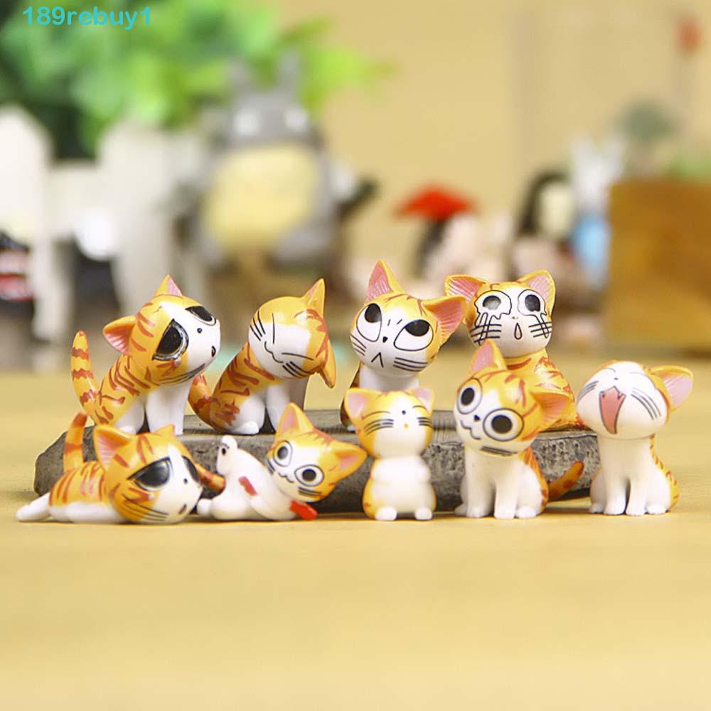 Mô Hình Chú Mèo Phô Mai Dễ Thương Dùng Trang Trí Sân Vườn DIY REBUY1