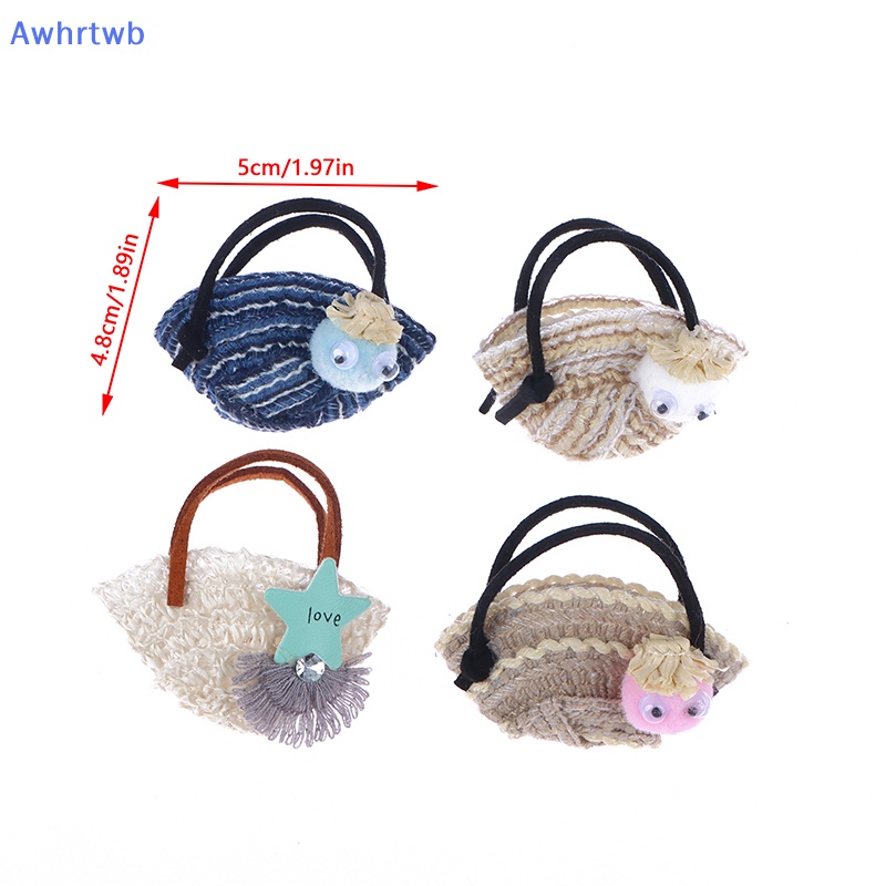 Giỏ Xách Đan Lát Mini Tỷ Lệ 1 / 6 Độc Đáo Cho Nhà Búp Bê Mới